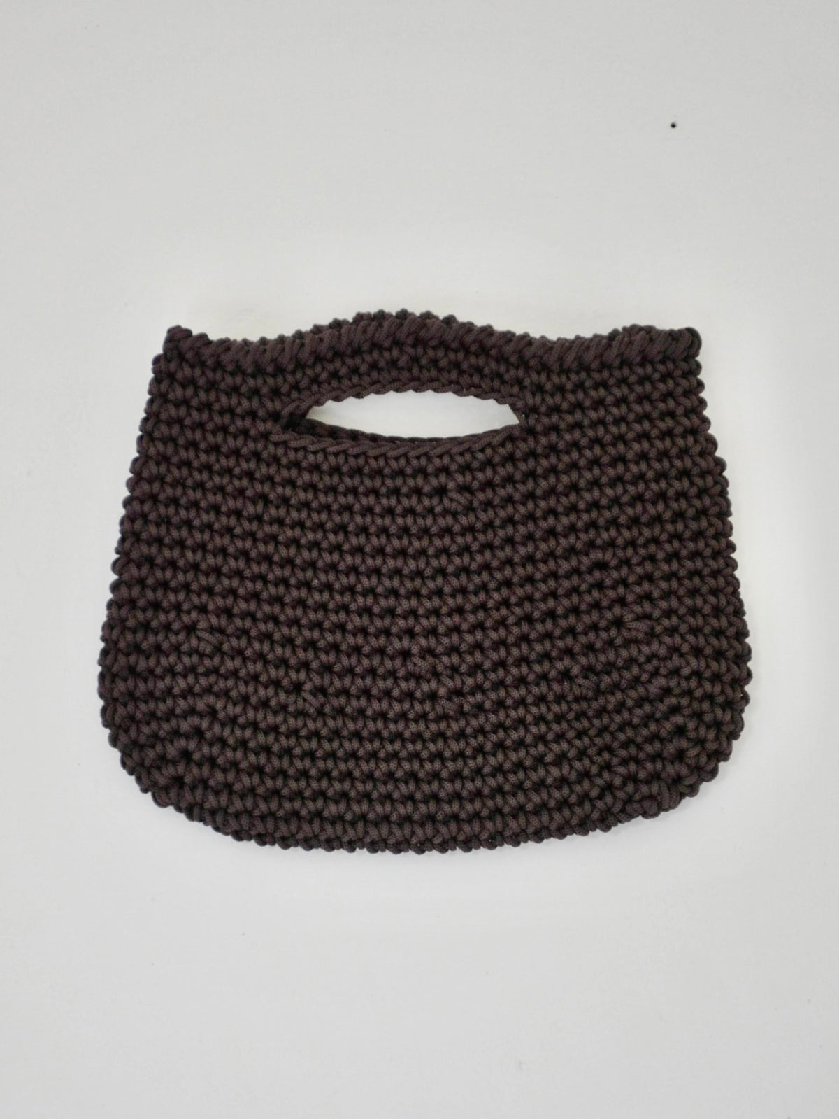 Amira mini shopping Crochet Brown