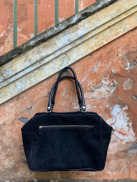 Amira Everyday bag suede/leather Black